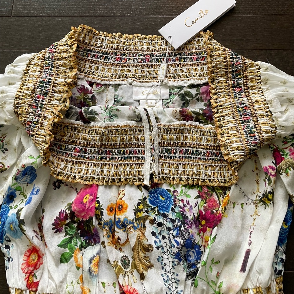 NWT Camilla The Meadow Floral Off-Shoulder Dress - Picture 2 of 4